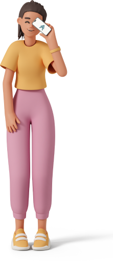 Студентка з телефоном